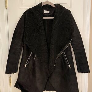 Black Sherpa Coat